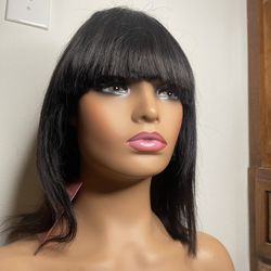 Wig with bangs