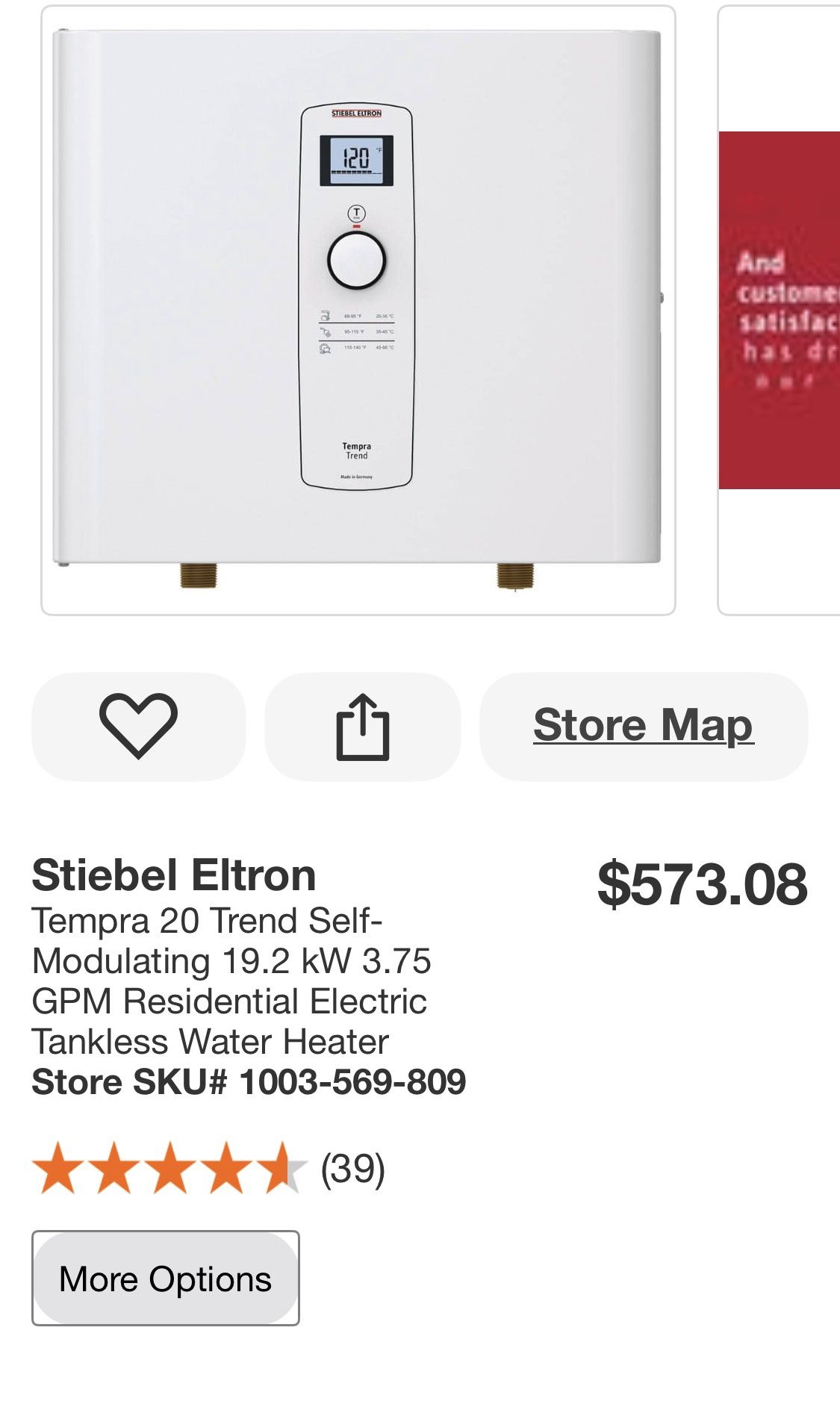 Electric Tankless Water Heater