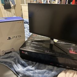Ps5 With 27’ 1ms LG Gaming Monitor 