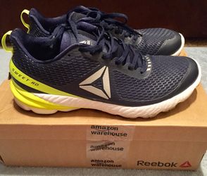 Reebok Men's OSR Sweet RD Running Shoes Size 10.5, Collegiate Navy/Solar Yellow/White/Silver/Black