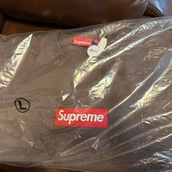 Supreme Box Logo Crew Neck Sweatshirt Umber Size Large 