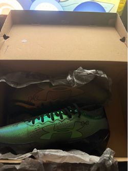 Under armour green football cleats #football #cleats willing to go a little lower