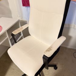 IKEA White And Black Office Chair 