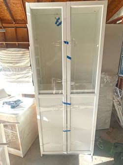 IKEA book shelves with doors