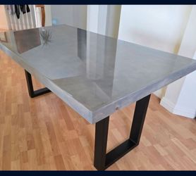Beautiful Gray Dining Table