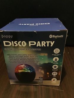 XO Poppy Disco Party Bluetooth Speaker Light Projector