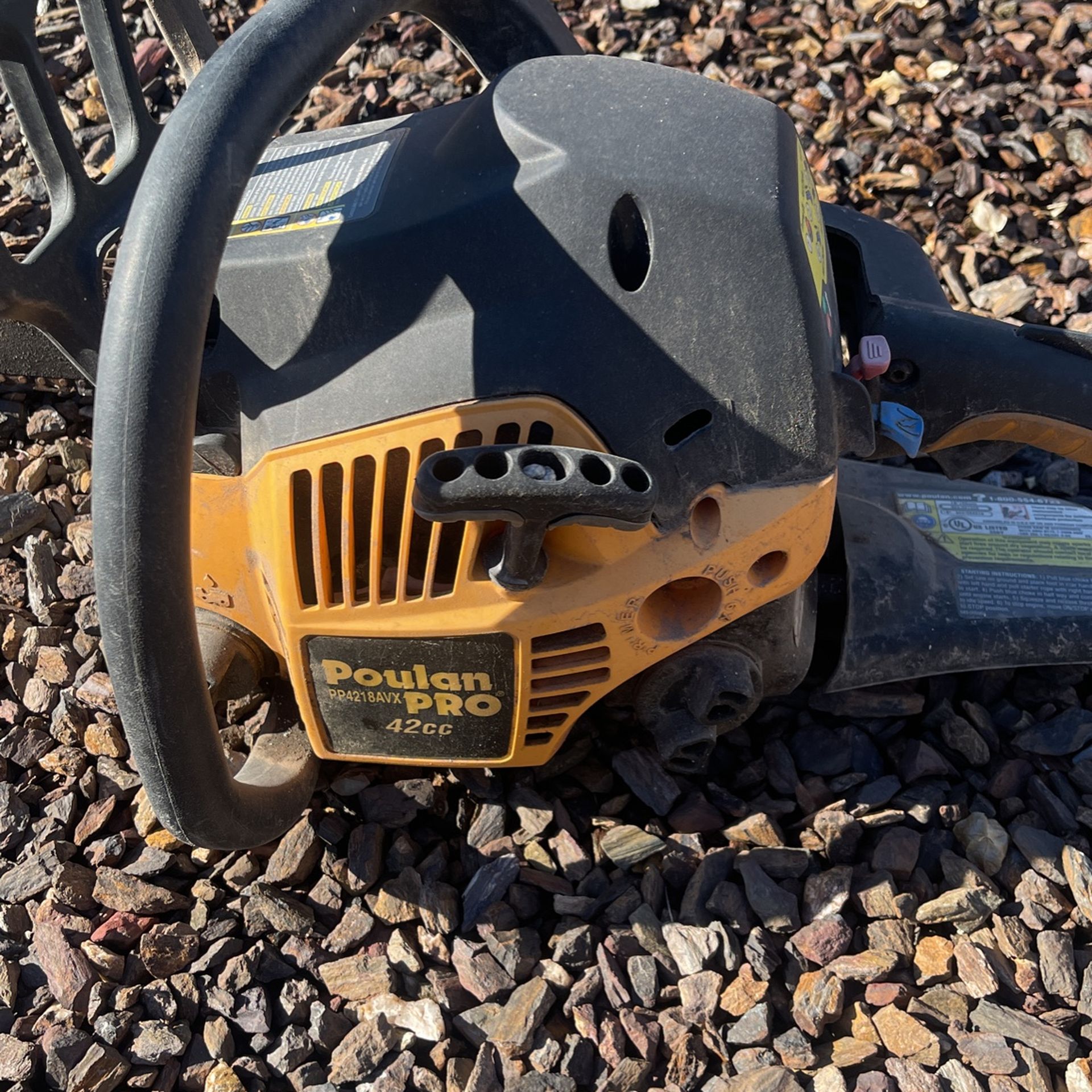 Chainsaw Poulan Pro 42cc Gas Engine Chain Saw Needs Tune Up for Sale in