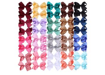 Clipband 4' Hair Bows for girls - Multi-Color Pack (142 bows total)