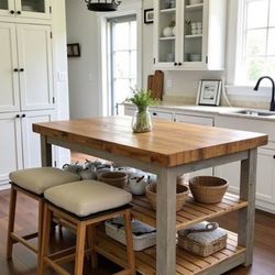Farmhouse Kitchen Islands.