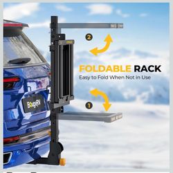 Hitch Rack from BougeRV - New Water Skis, Paddles, Snowboards, Summer and Winter Gear, 2” Receiver