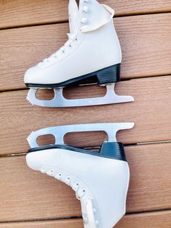 White Figure Ice Skates size 12