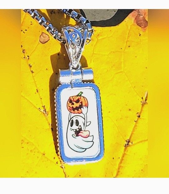 999 Fine Silver Pendant Colorizied Gram Ghost & Pumpkin π π» π
White Background With White Ghost and Orange Pumpkin
1"
Limited Edition Pendant