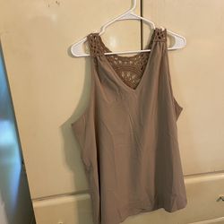 SHEIN Curve 2X light brown tank top