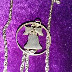 Nostalgic Liberty Bell coin Necklace