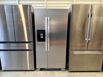 NEW Whirlpool 21.4 cu. ft. Side by Side Refrigerator in Fingerprint Resistant Stainless Finish
