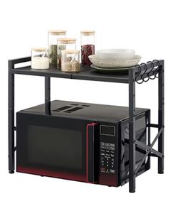 2-Tier Storage Shelf Black Brand New 