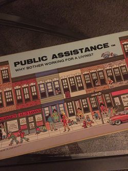Public Assistance Vintage Board Game