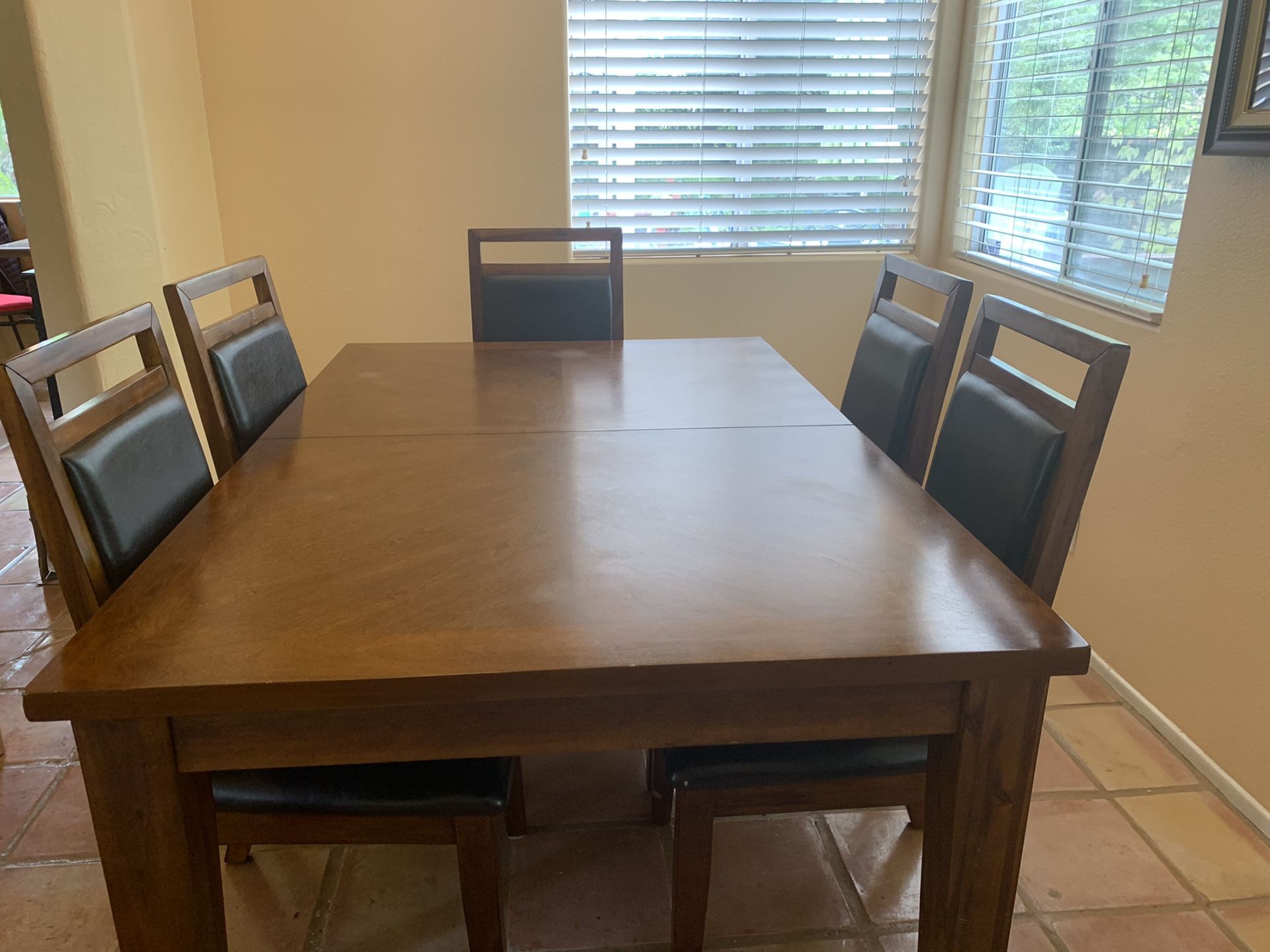 Dining room table and chairs