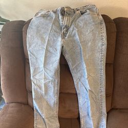 Vintage Levis 505 jeans Reg Fit Straight Leg Blank Tab Made In USA 34x30