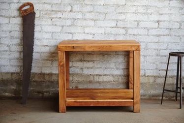 Rustic Reclaimed Solid Wood Farmhouse Table / Kitchen Island