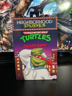 NECA Teenage Mutant Ninja Turtles Sailor Raphael Neighborhood Dudes Figure Boxed