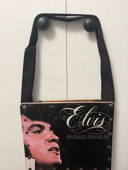 J. Elvis Presley Vinyl Record Purse - Unique Collectible Vintage Upcycled Elvis Purse