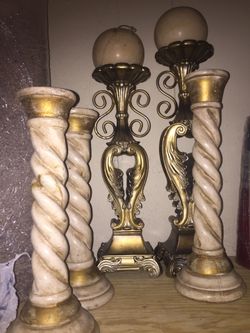 Candle holders from homegoods