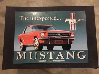 Mustang metal/tin picture
