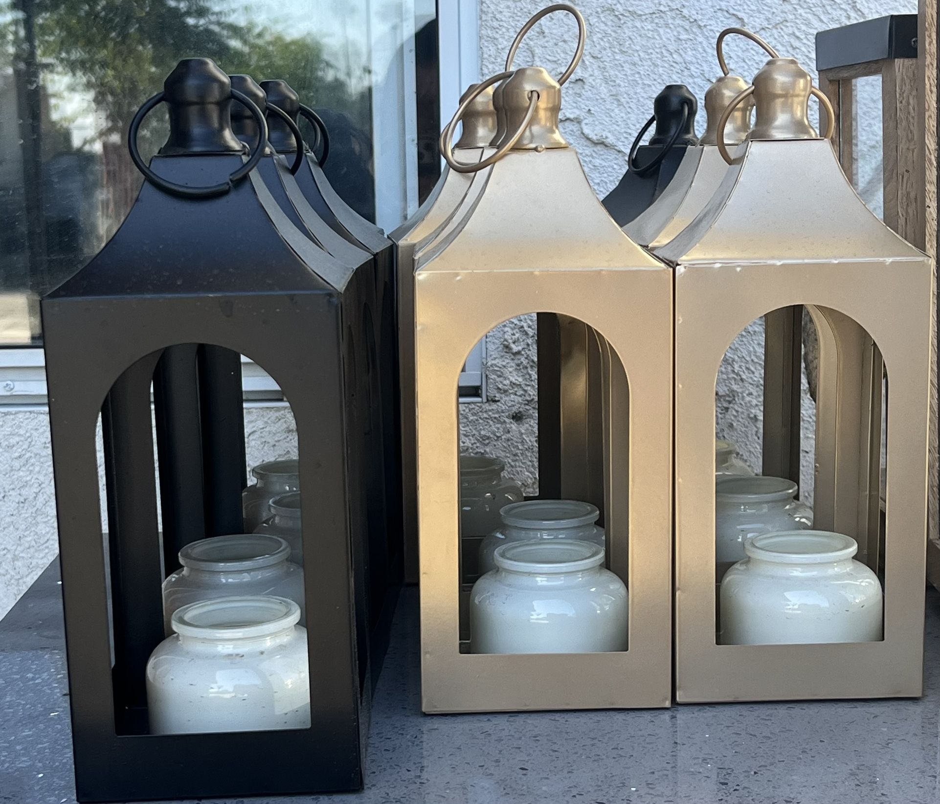 Gold & Black Wedding Party Lamps  Decorations