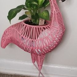 Flamingo Plant Holder  