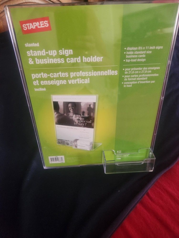 Sign/Brochure & Business Card Holders