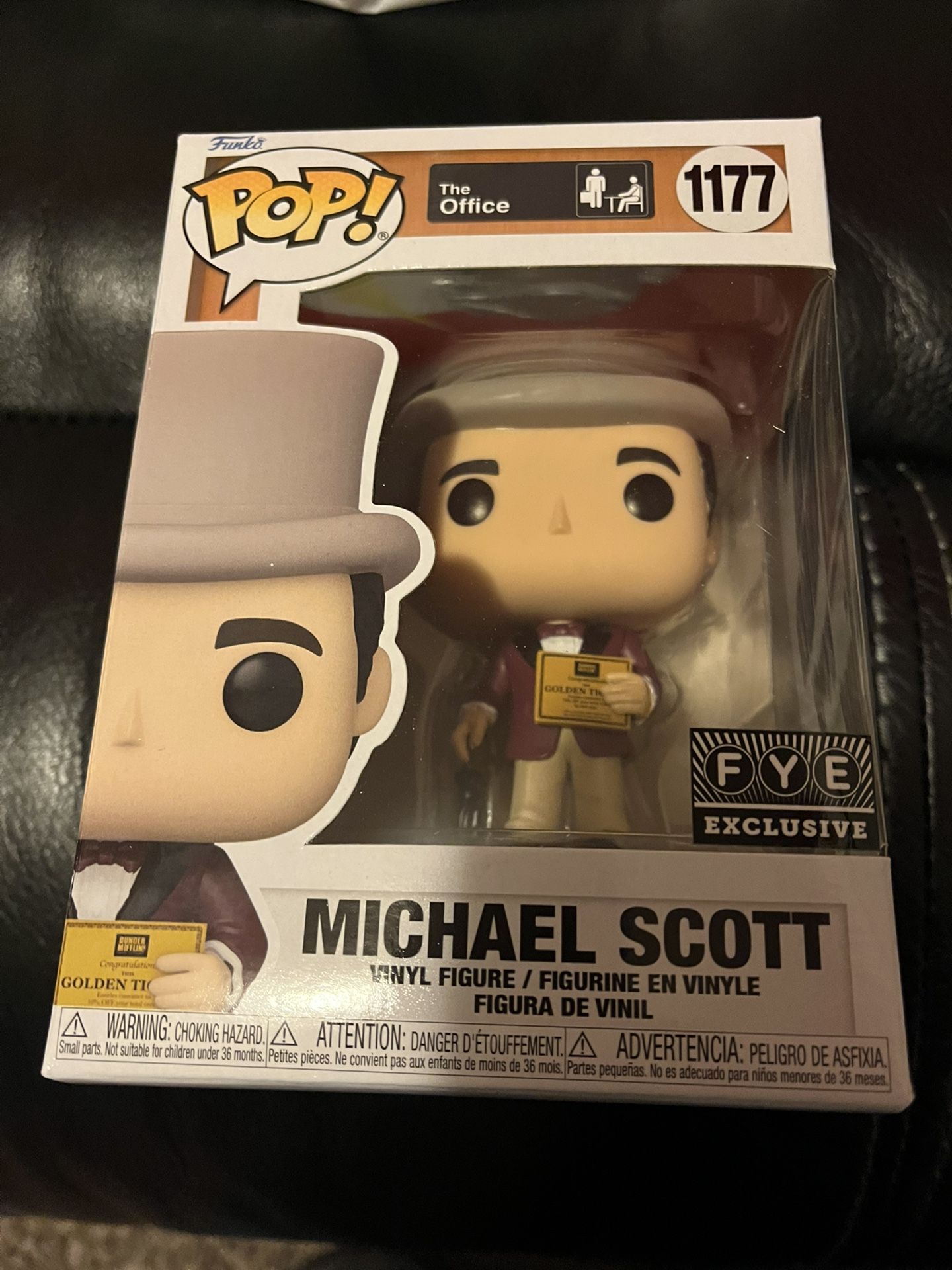 Funko Pop FYE Exclusive Golden Ticket Michael Scott The Office