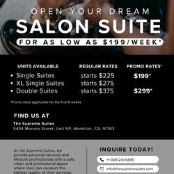 Salon Suites Pre- Leasing