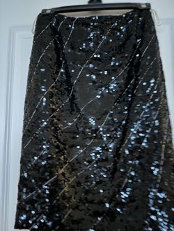 Sequins Black & Silver Skirt