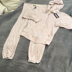 New Girls Monrow Mini Hooded Zip Up Jogger Set 4