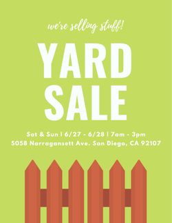 YARD SALE IN OB 6/27 & 6/28