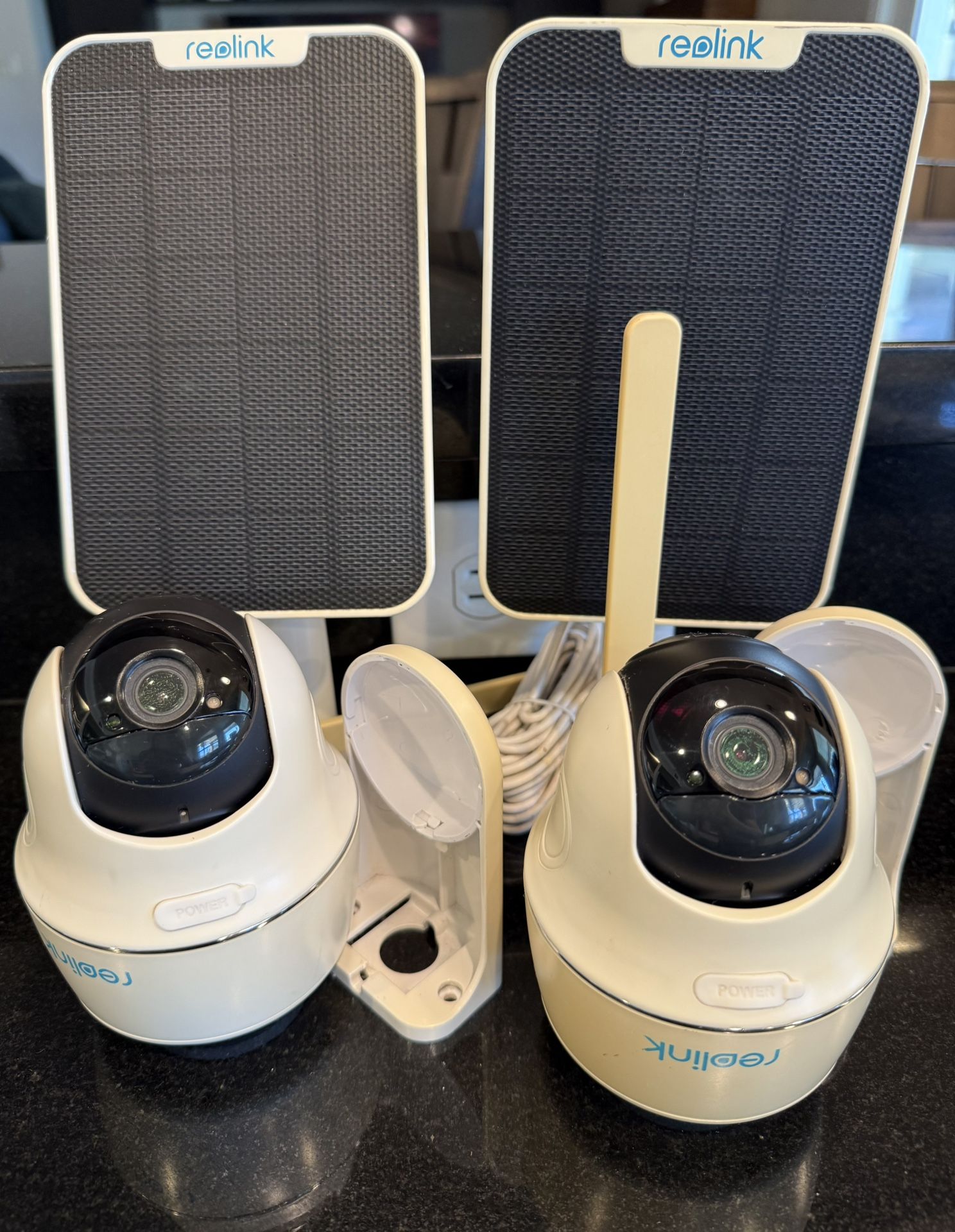Two Reolink Go PT Ultra+Solar Panel Cameras