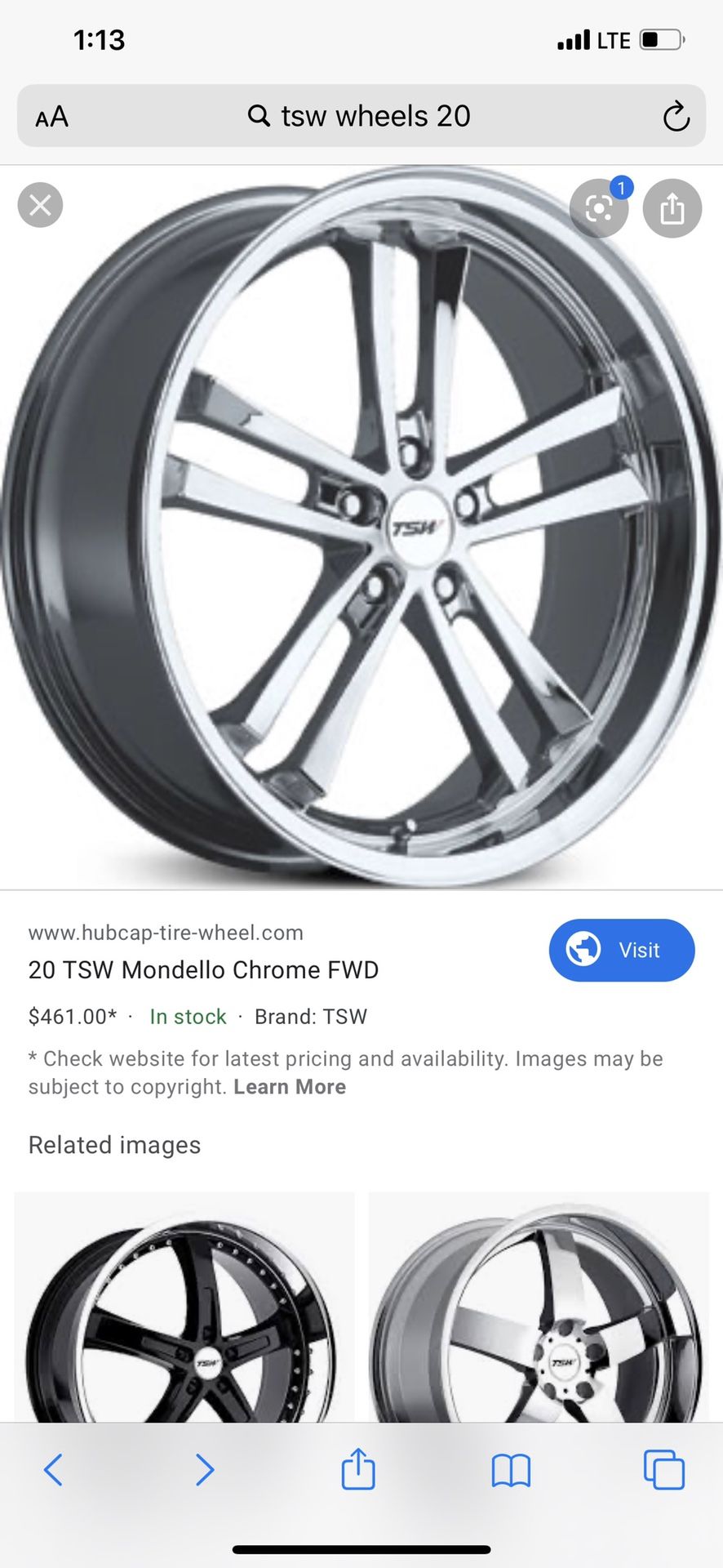 20 TSW Mondello Wheels