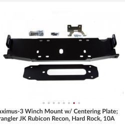 Maximus-3 Winch Plate/mount For 2013-2018 Jeep