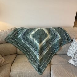 Handmade Crochet Granny Square Blanket