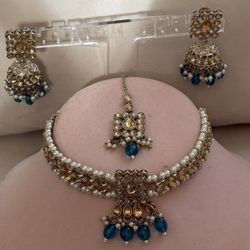 Indian Traditional Kundan Necklace Set Ethnic Wedding Party Designer Jewelry