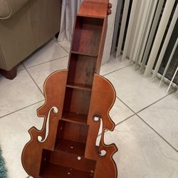 Violin decorative shelf / Violin bookcase / Violin curio shelf