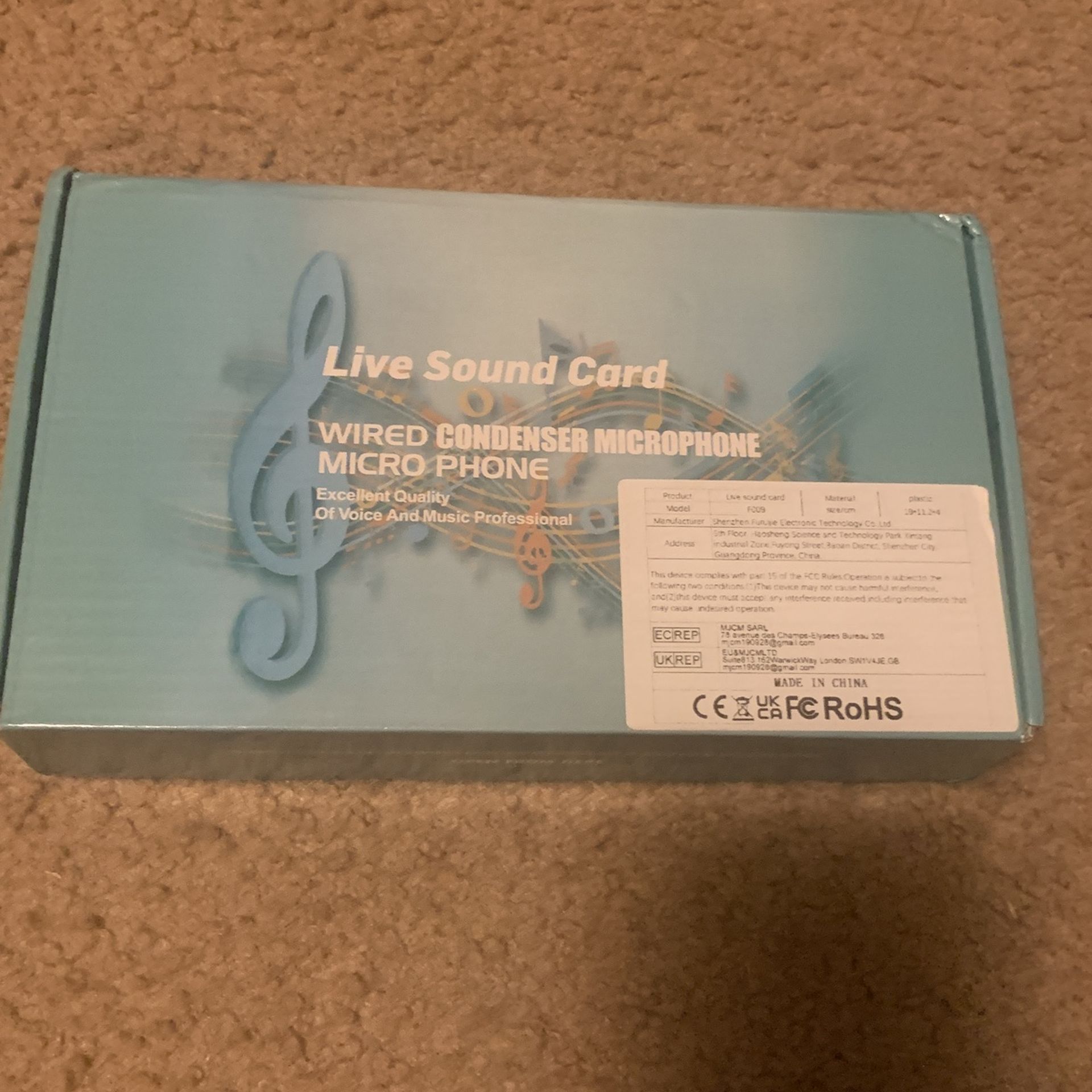 RGB Live Sound Card (model F009)