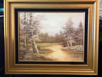 Authentic G Whitman Oil painting