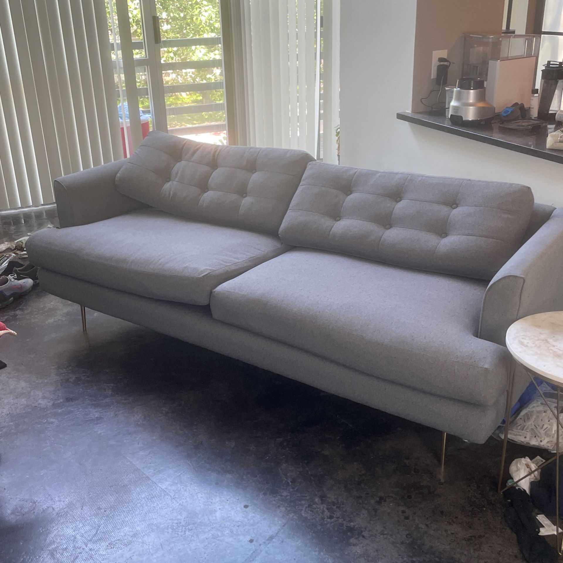 Contemporary Grey Couch Modern