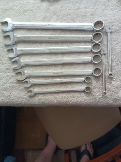 SNAP-ON 12 POINT SAE FLANK DRIVE COMBINATION WRENCHES