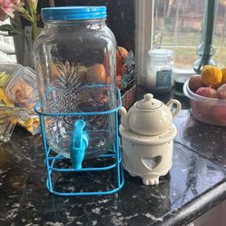 Juice Jar And Potpourri Tea Kettle