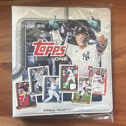 New 2025 Topps Series One 1 Baseball Official Collectors Binder 