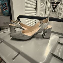 Silver Glittery Heels