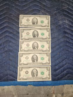 2 dollar bills